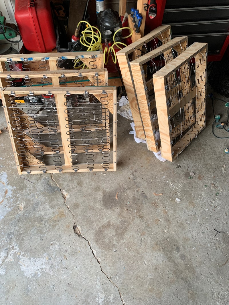 All constructed box supports