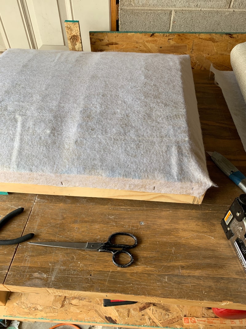 Box supports with canvas covering